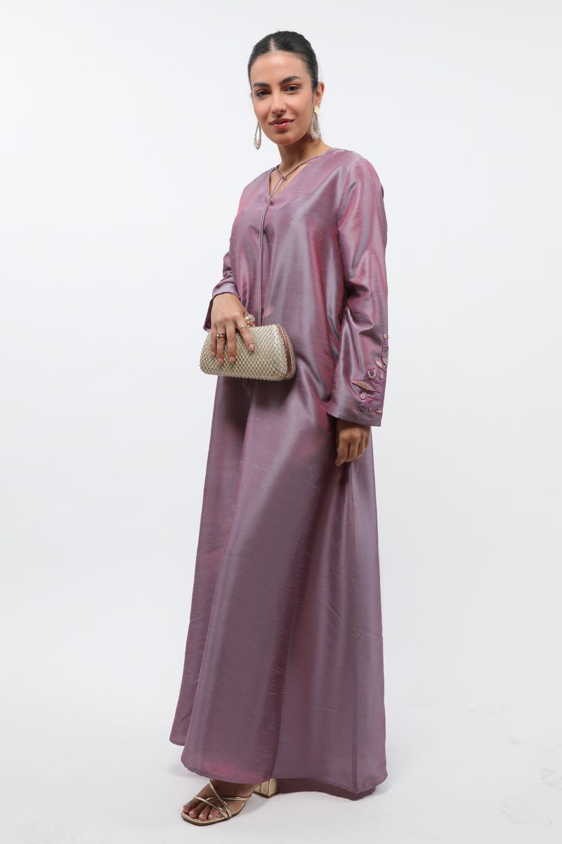 maxi women dress with embroidery