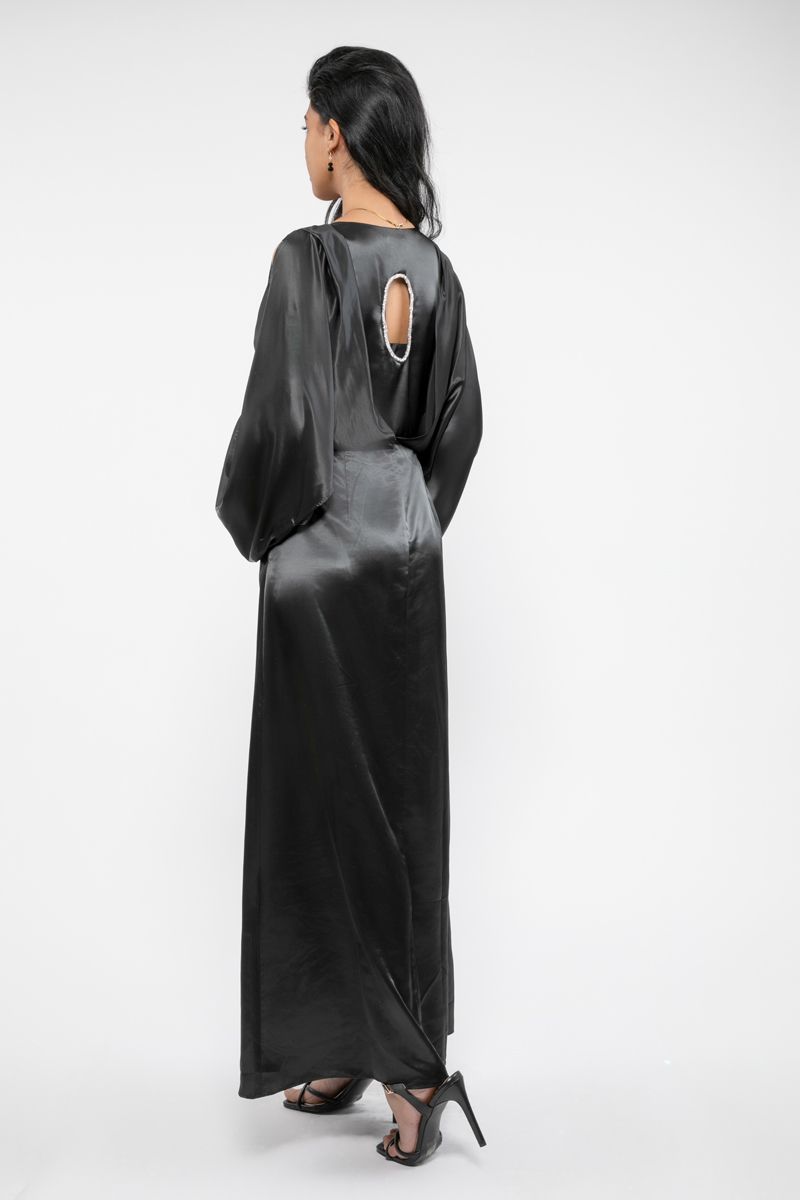 women dress with slice sleeves