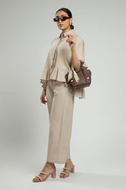 Wide Leg Pants with Elastic Waist