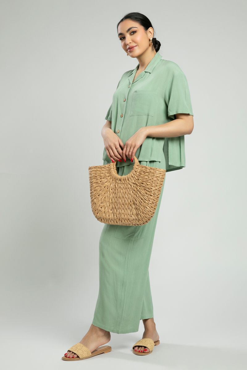 Wide Leg Pants with Cargo Pockets