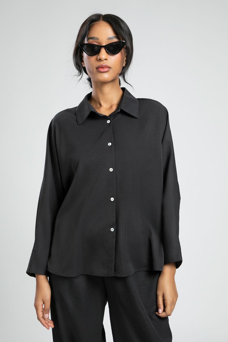 Flowy Utility Long Sleeve Shirt