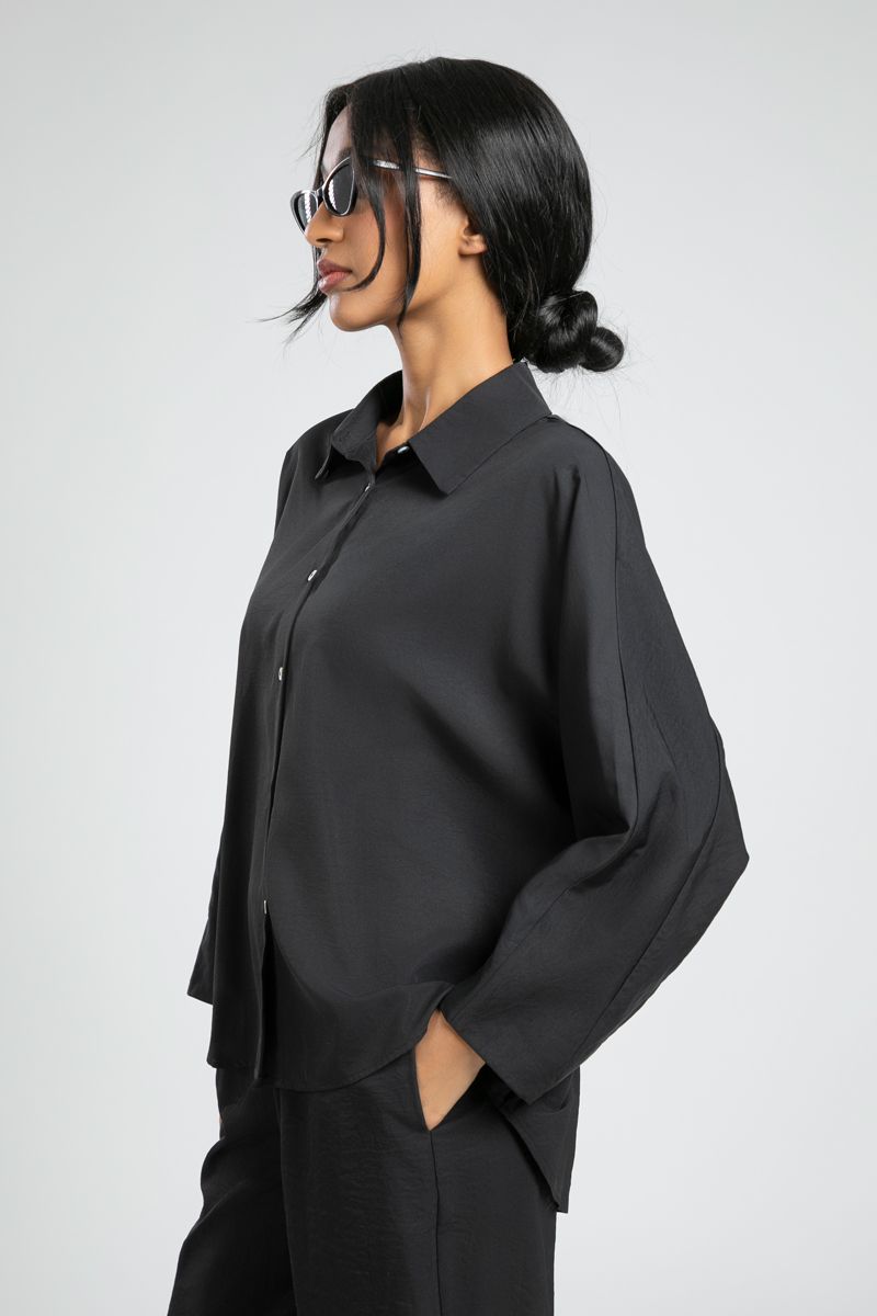 Flowy Utility Long Sleeve Shirt