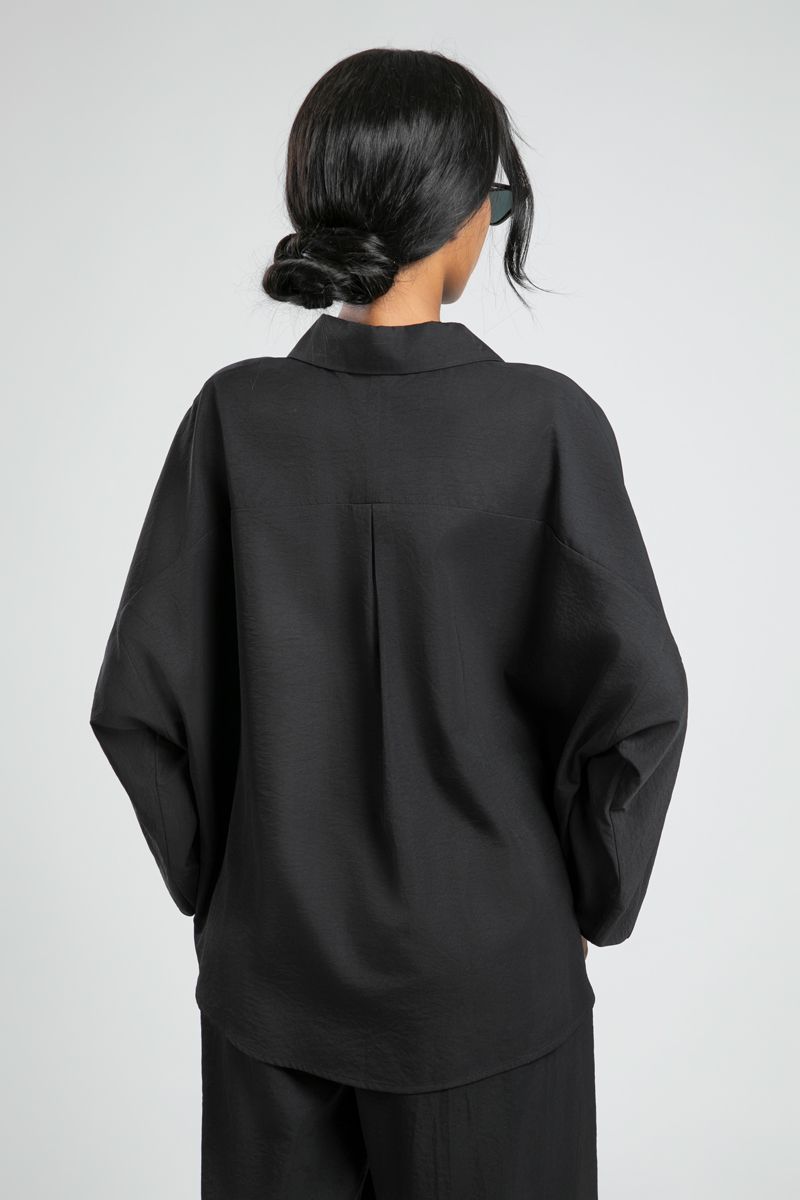 Flowy Utility Long Sleeve Shirt