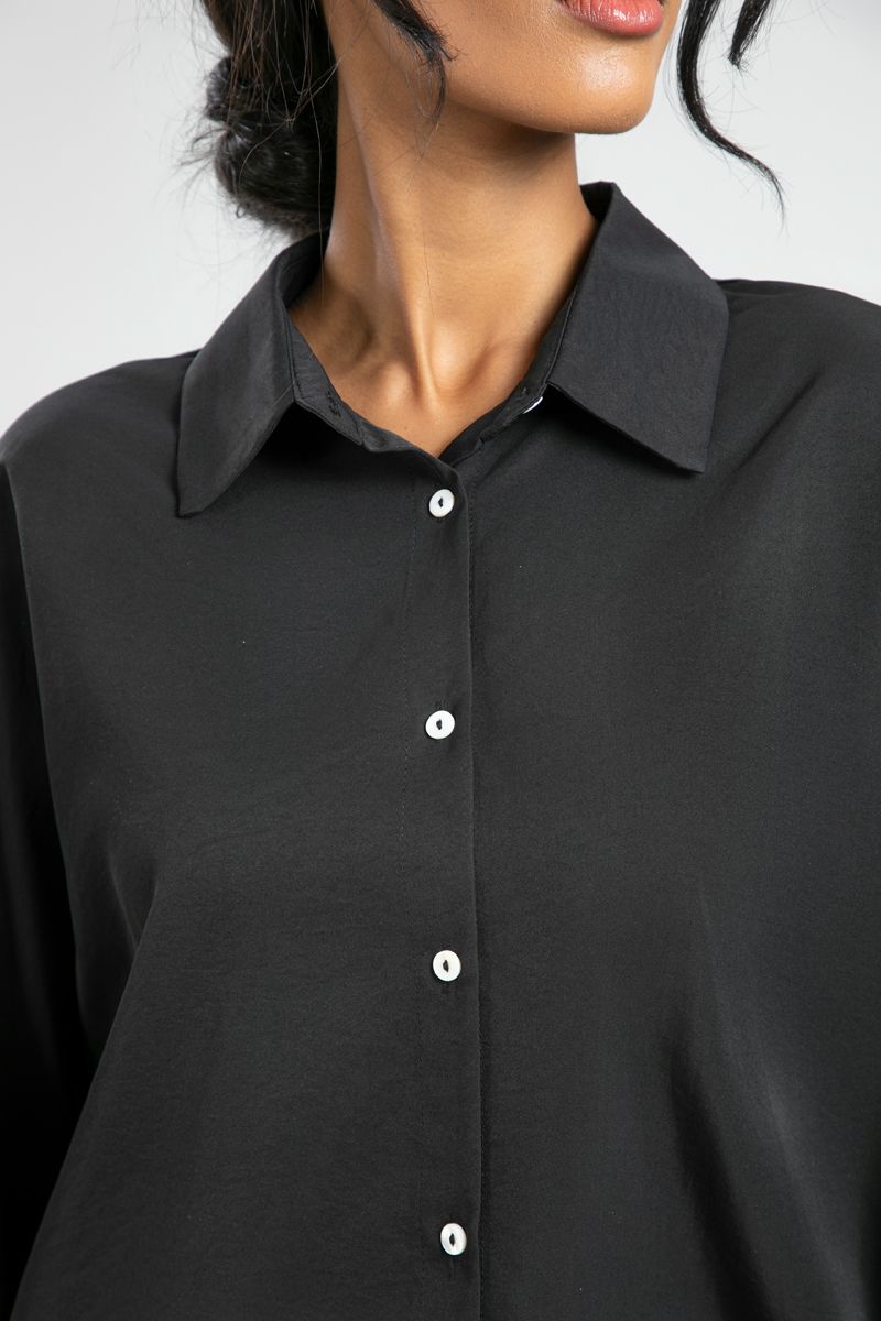 Flowy Utility Long Sleeve Shirt