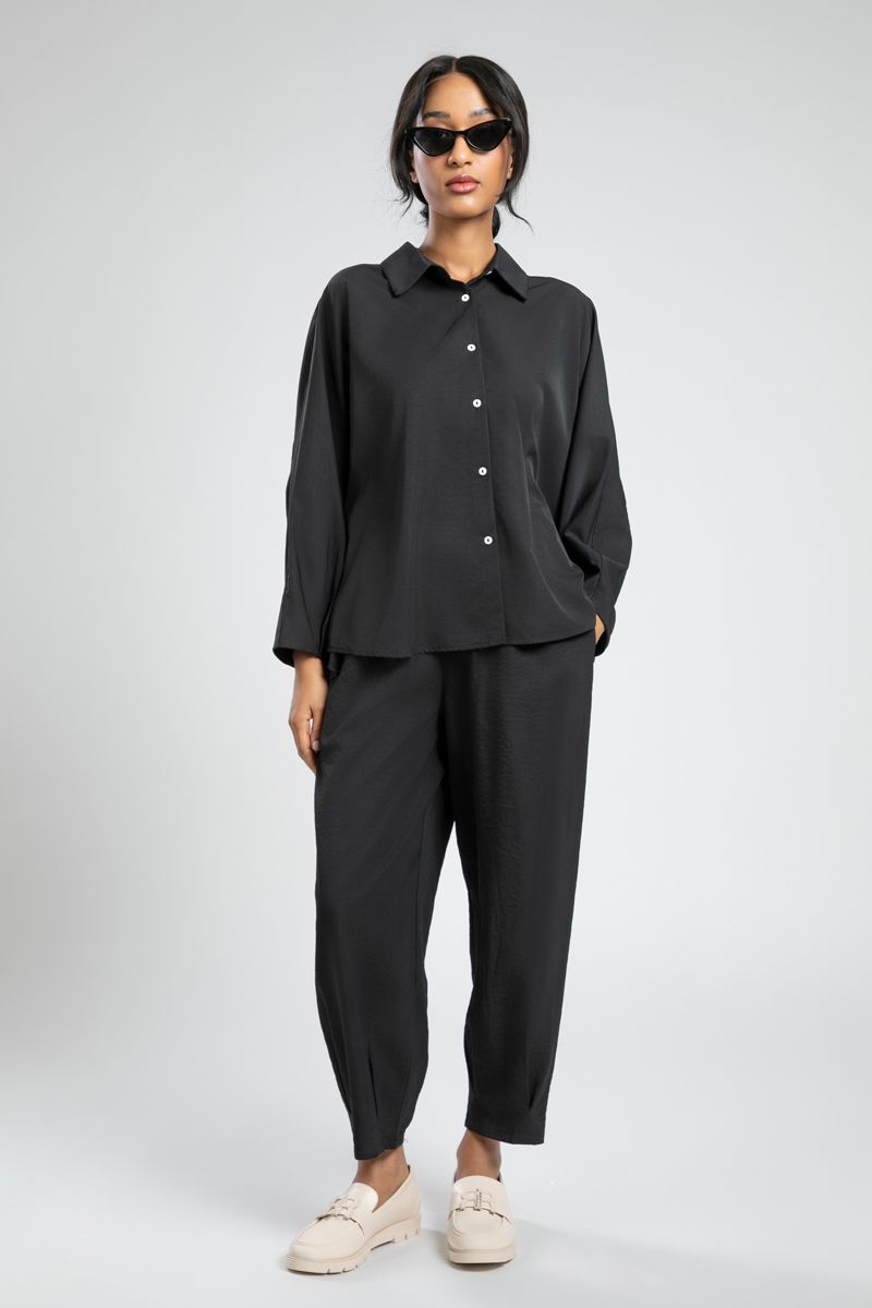 Flowy Utility Long Sleeve Shirt