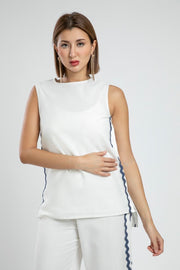 Asymmetrical Sleeveless Blouse for Women