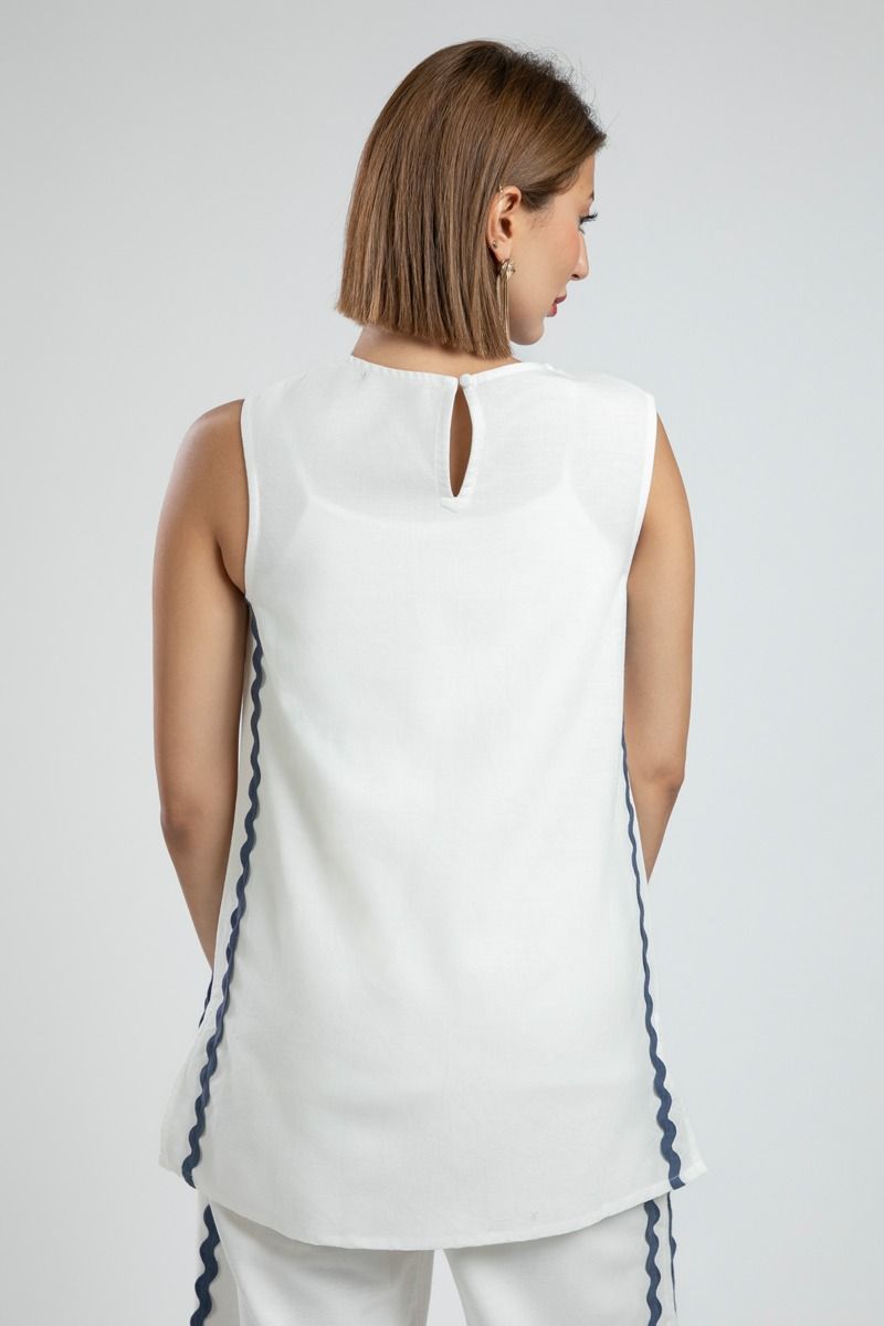 Asymmetrical Sleeveless Blouse for Women