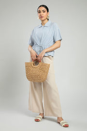 Wide Leg Pull On Pants