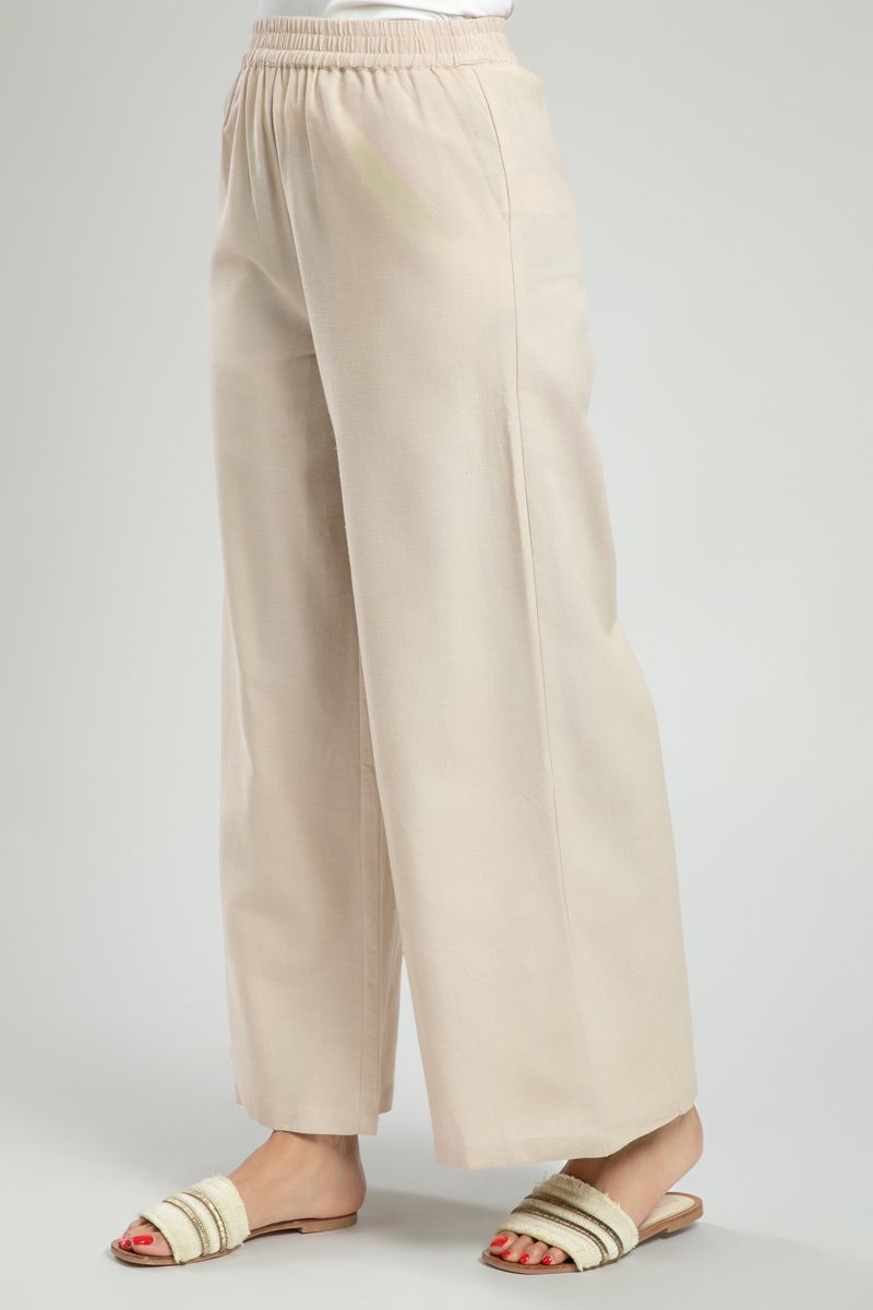 Wide Leg Pull On Pants