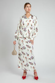 Floral Printed Feminine Maxi Skirt