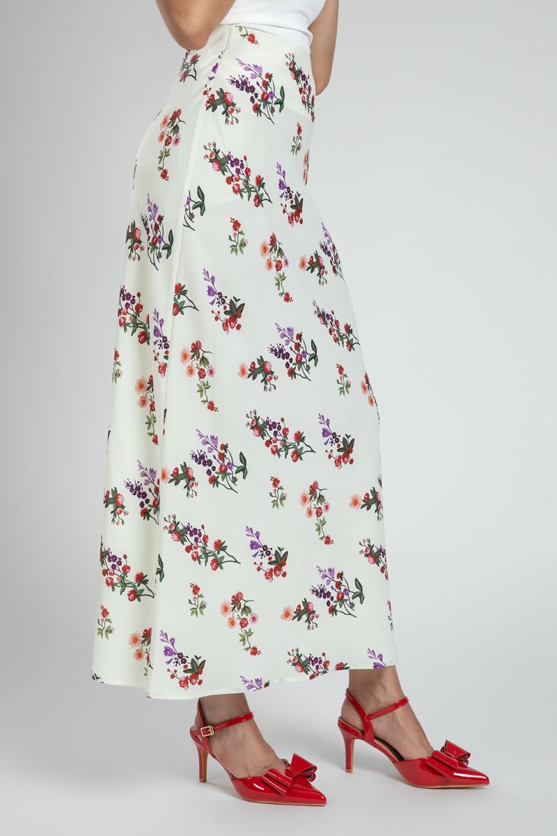 Floral Printed Feminine Maxi Skirt