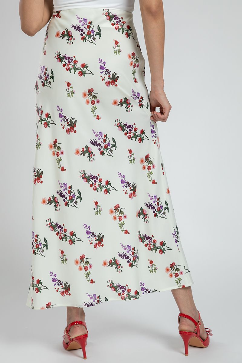 Floral Printed Feminine Maxi Skirt