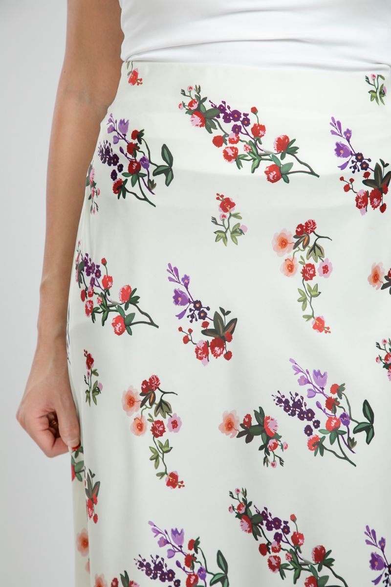 Floral Printed Feminine Maxi Skirt
