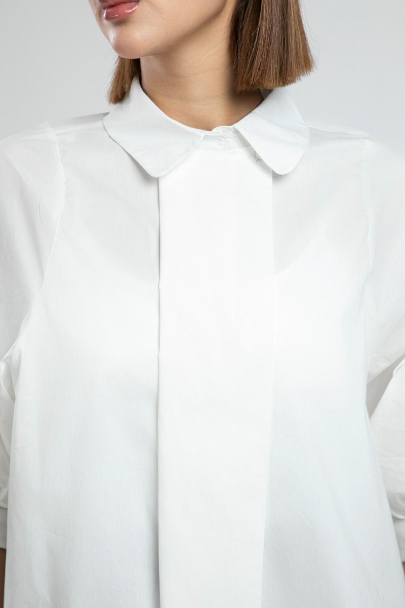 Elegant Summer Shirt with Puffed Sleeves