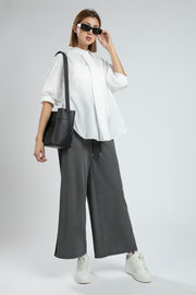 Wide Leg Sweatpants with Side Line