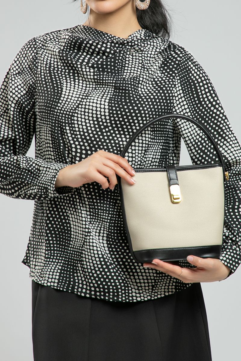 Women's Long Sleeve Blouse - Full Design Print