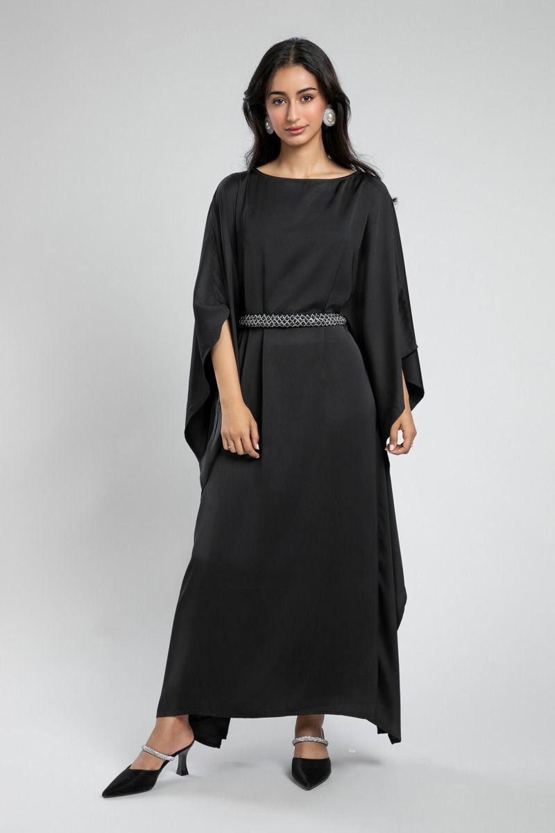 Evening Dress with Elegant Waist Detail