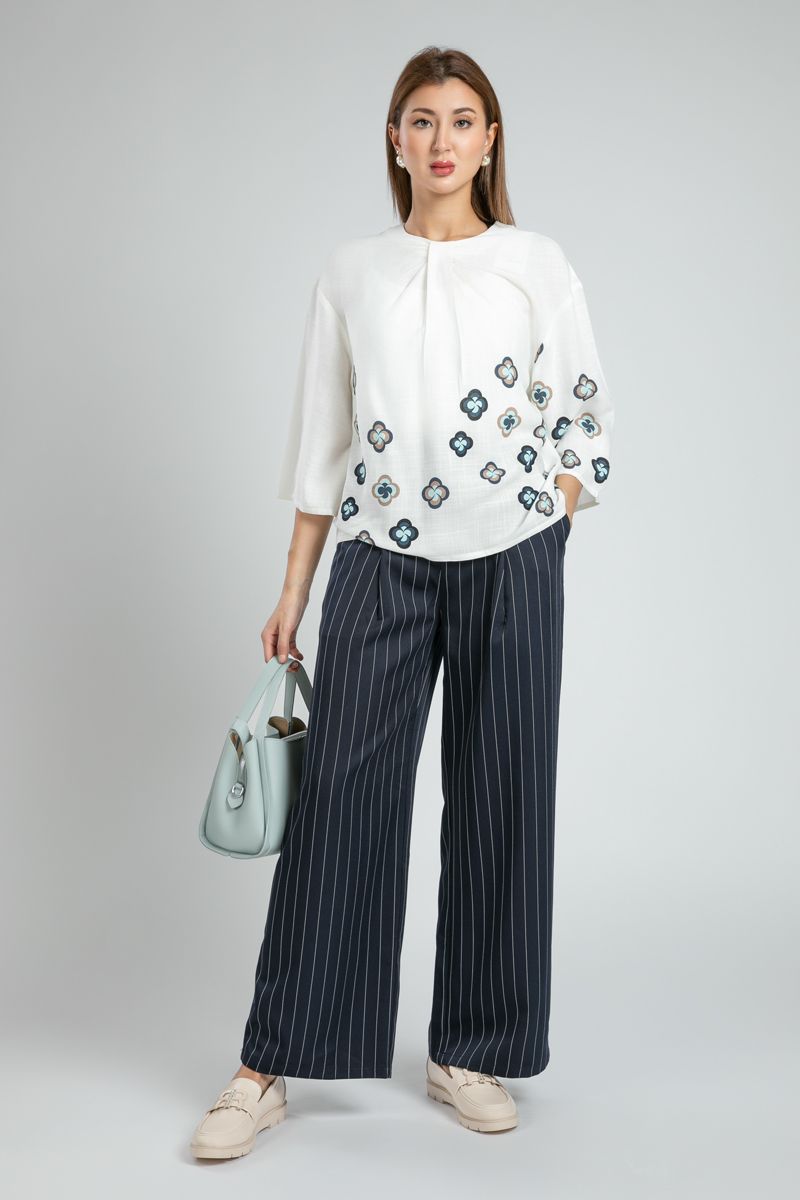 Relaxed Fit Blouse with Floral Print