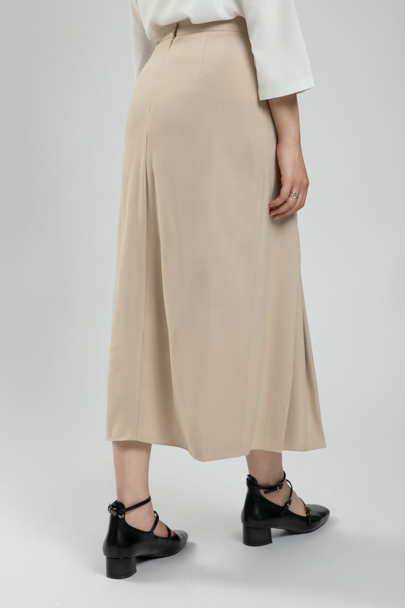 Buy now Women's Classic Office Longline Skirt - Solid Color, Front