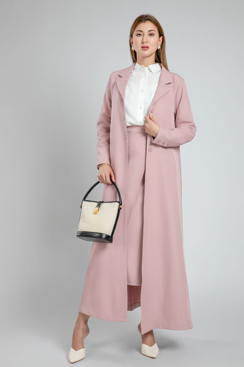 Longline Office Blazer with Pockets