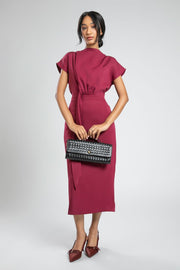 Elegant Fitted Longline Office Dress