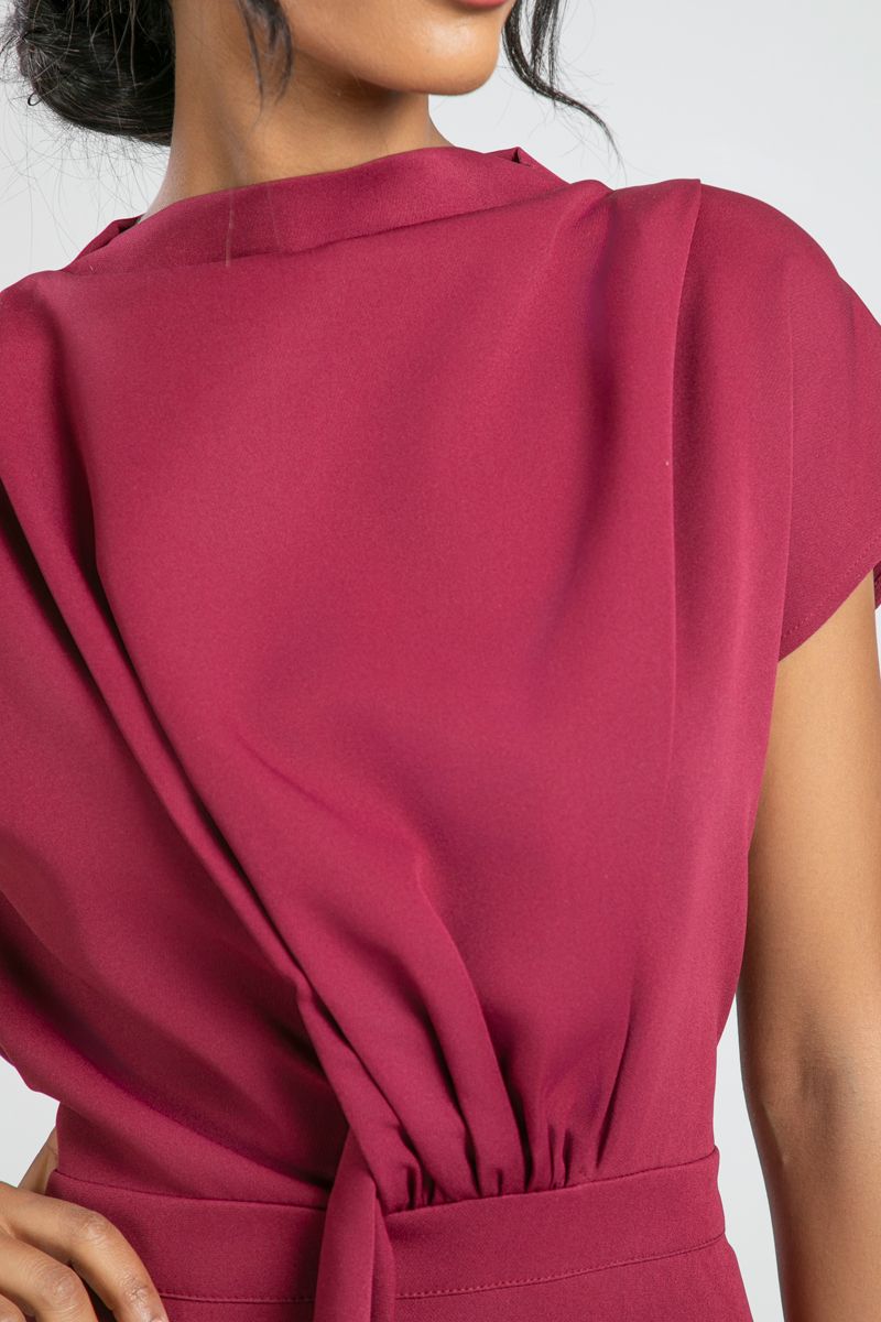 Elegant Fitted Longline Office Dress