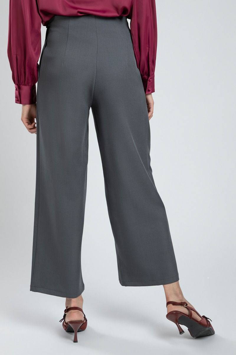 High Waist Classic Office Pants with Pleats