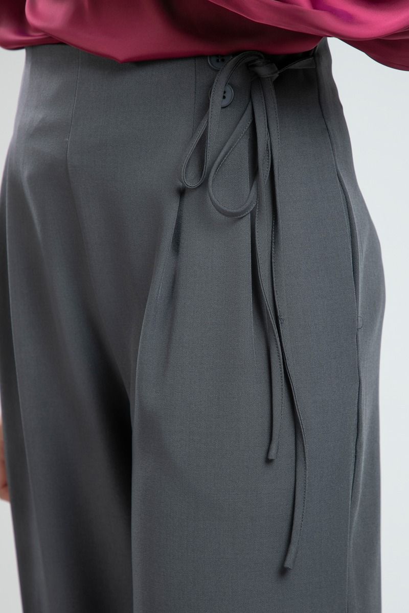 High Waist Classic Office Pants with Pleats