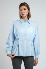 Practical Work Shirt with Waist Button Detail