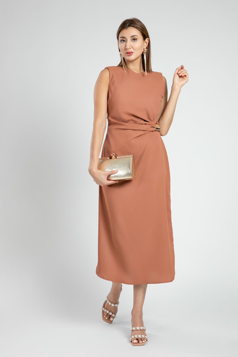 Feminine Sleeveless Longline Dress