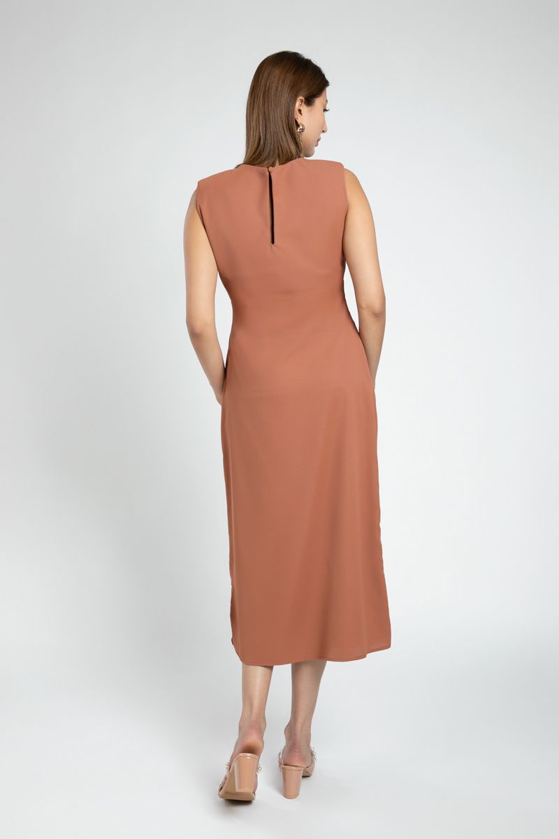 Feminine Sleeveless Longline Dress