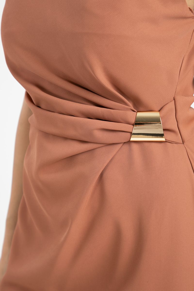 Feminine Sleeveless Longline Dress