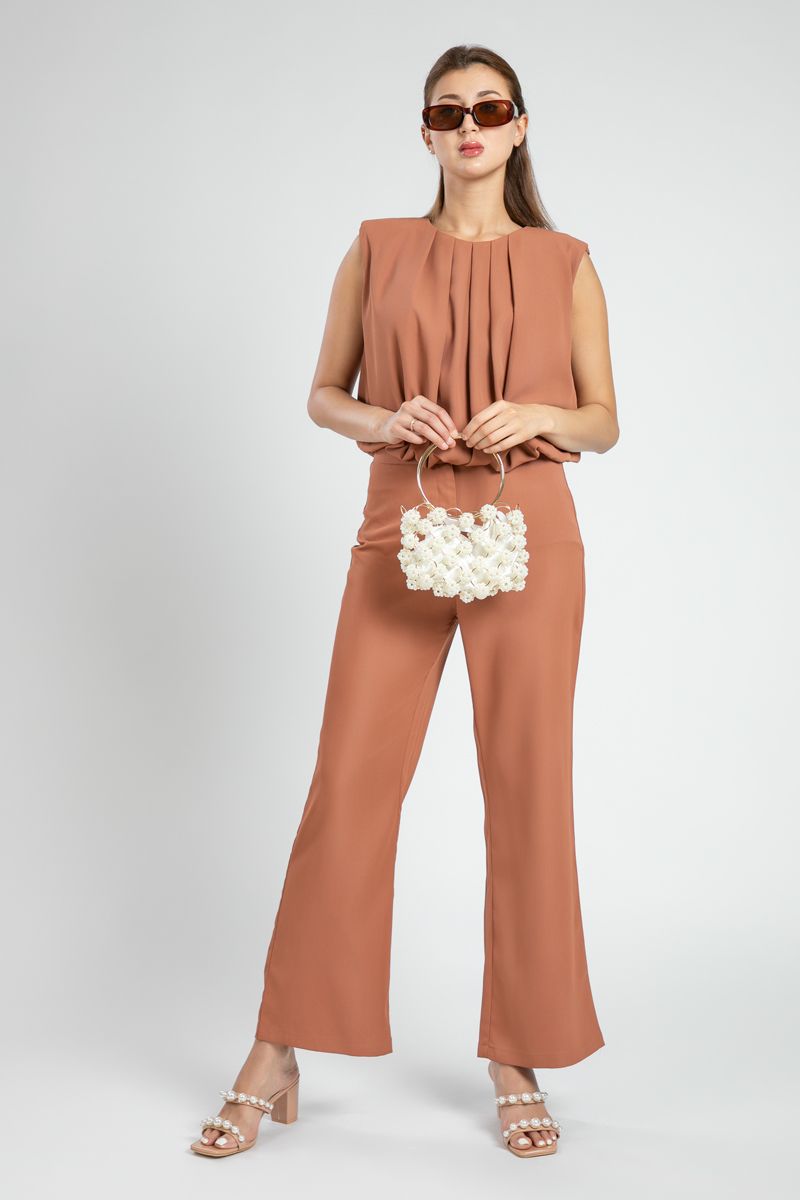 Feminine Balloon Blouse with Pleats