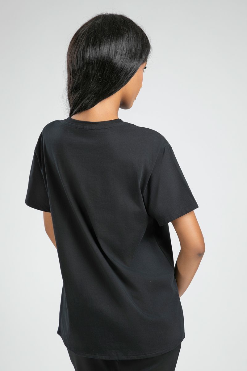 Asymmetric Tshirt with KSA Spirit Print