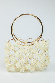 Handbag with Pearl Rings