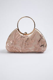 Women's Feminine Evening Bag with Embroidery & Sequins