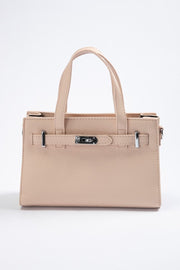 Women's Elegant Shoulder Bag - Solid Color Synthetic Leather