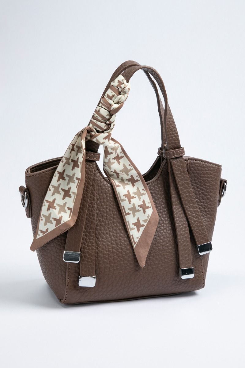 Women's Elegant Shoulder Bag - Solid Color Synthetic Leather