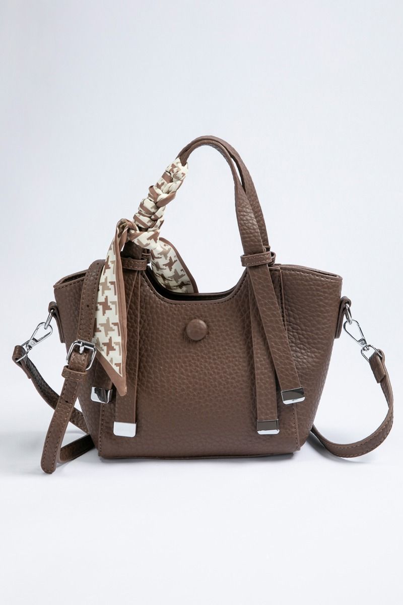 Women's Elegant Shoulder Bag - Solid Color Synthetic Leather