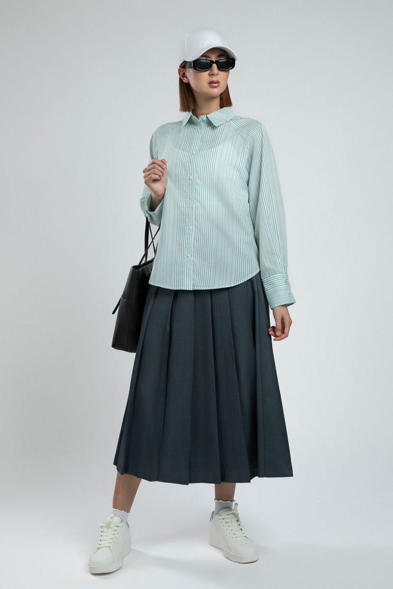 Summer Long Sleeve Striped Shirt