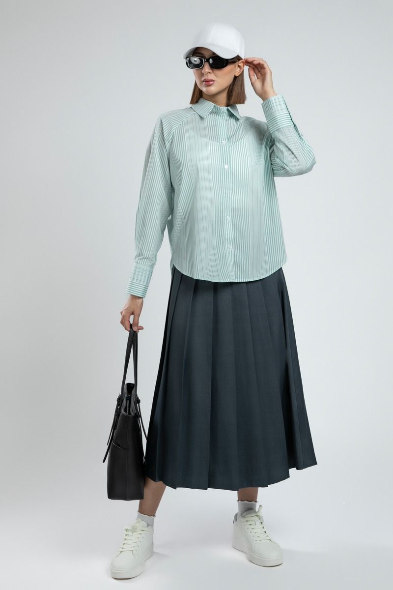 Summer Long Sleeve Striped Shirt