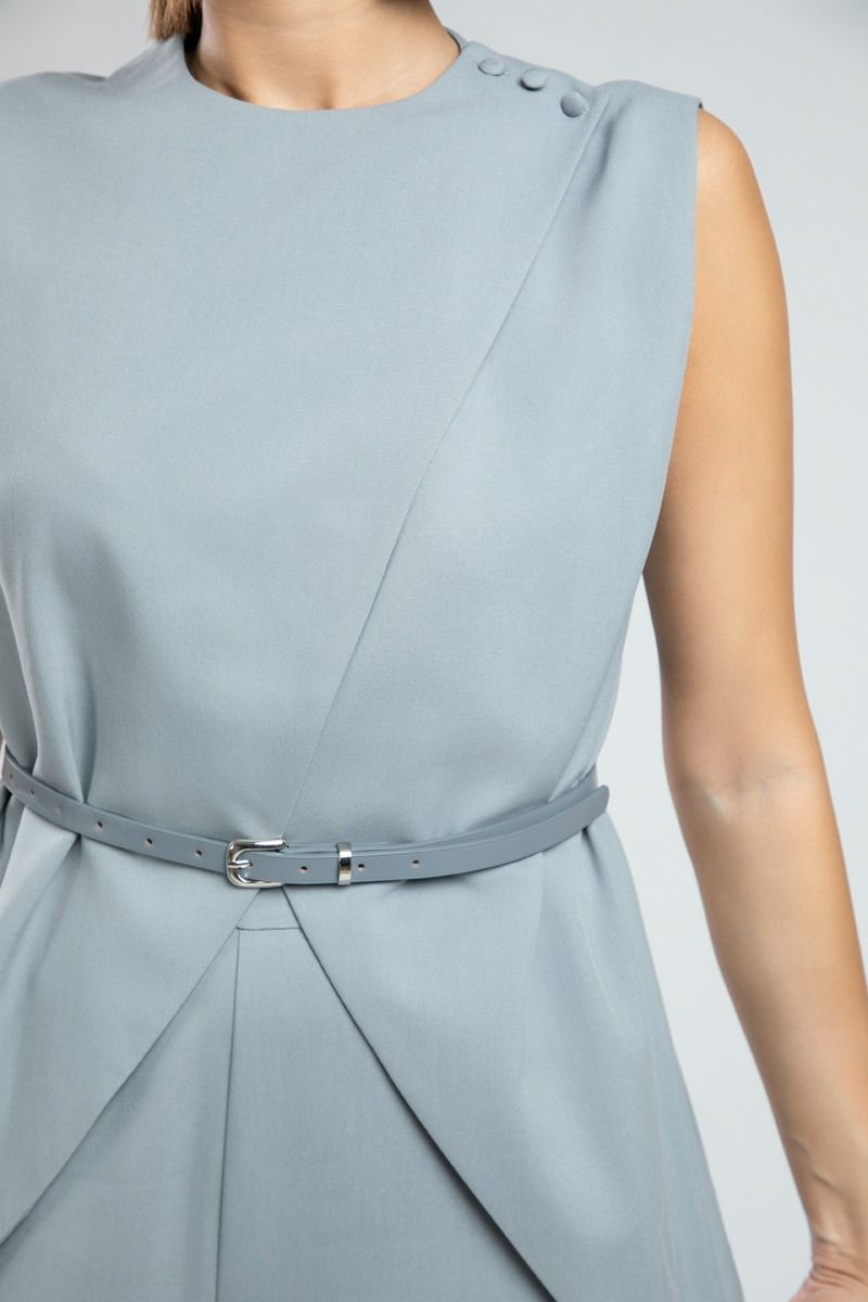 Elegant Wrap Waistcoat with Belt