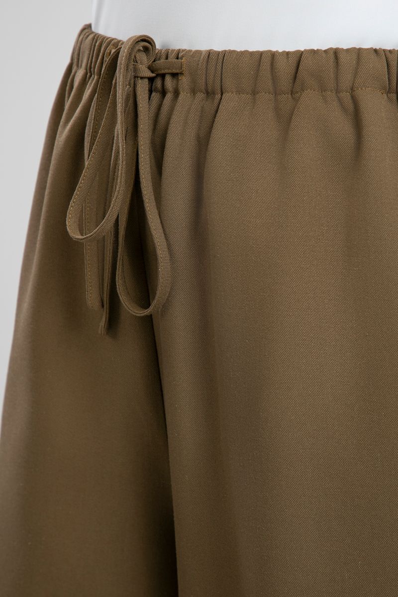 Wide Leg Pants with Frayed Hem