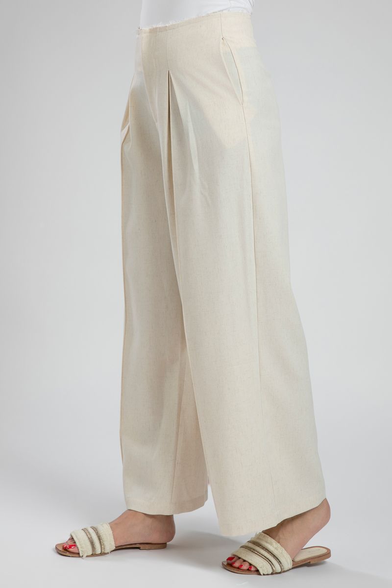 Wide Leg High Waist Linen Pants