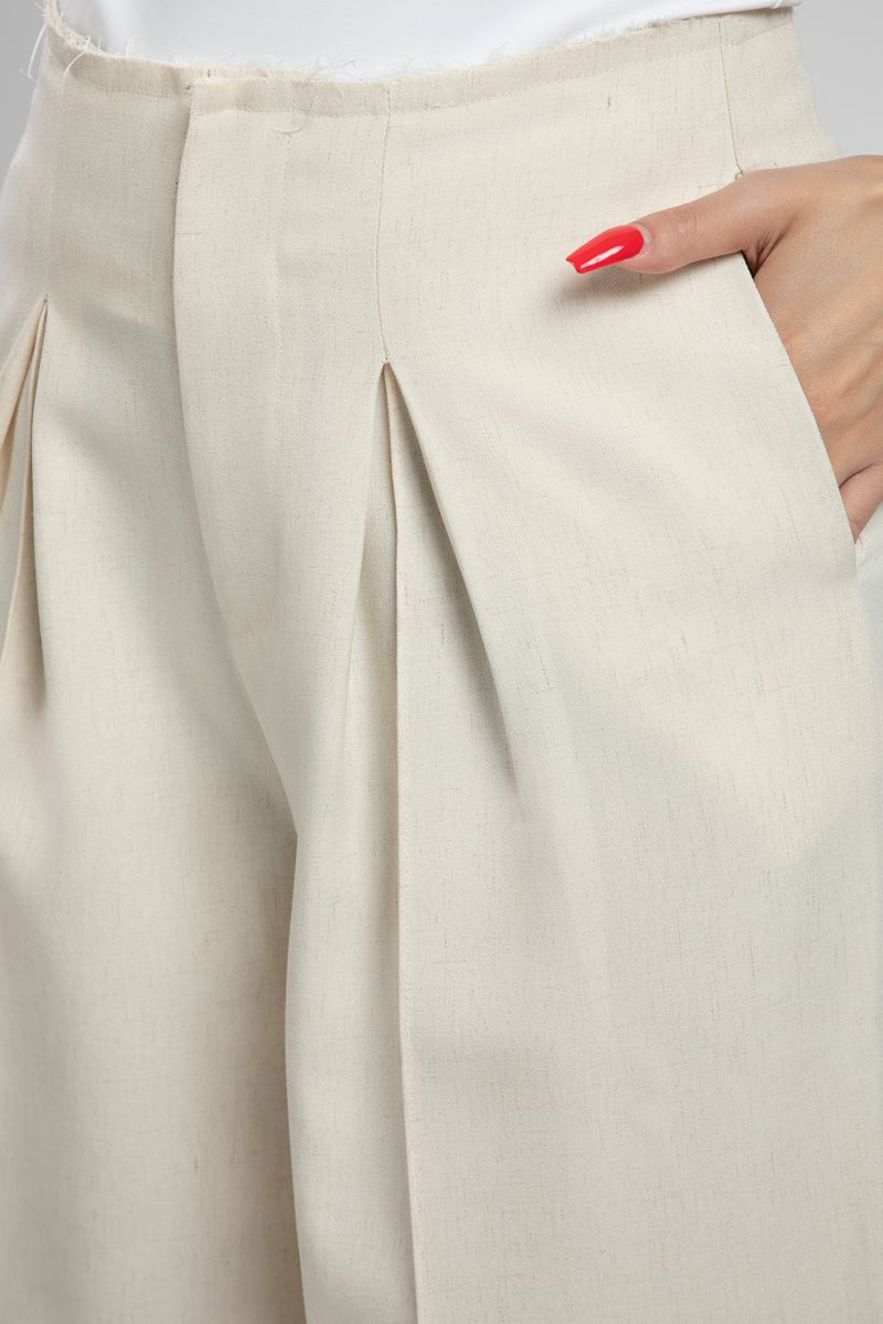 Wide Leg High Waist Linen Pants