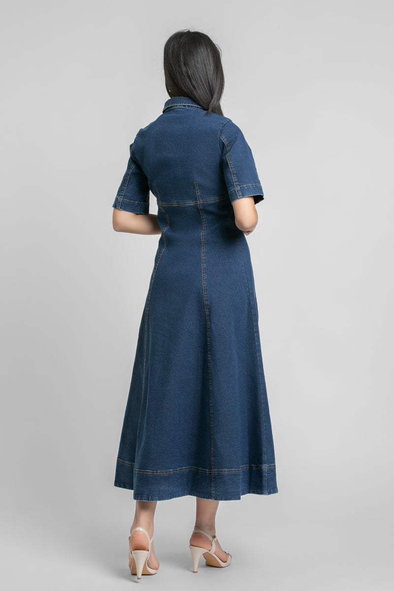 Longline Denim Dress