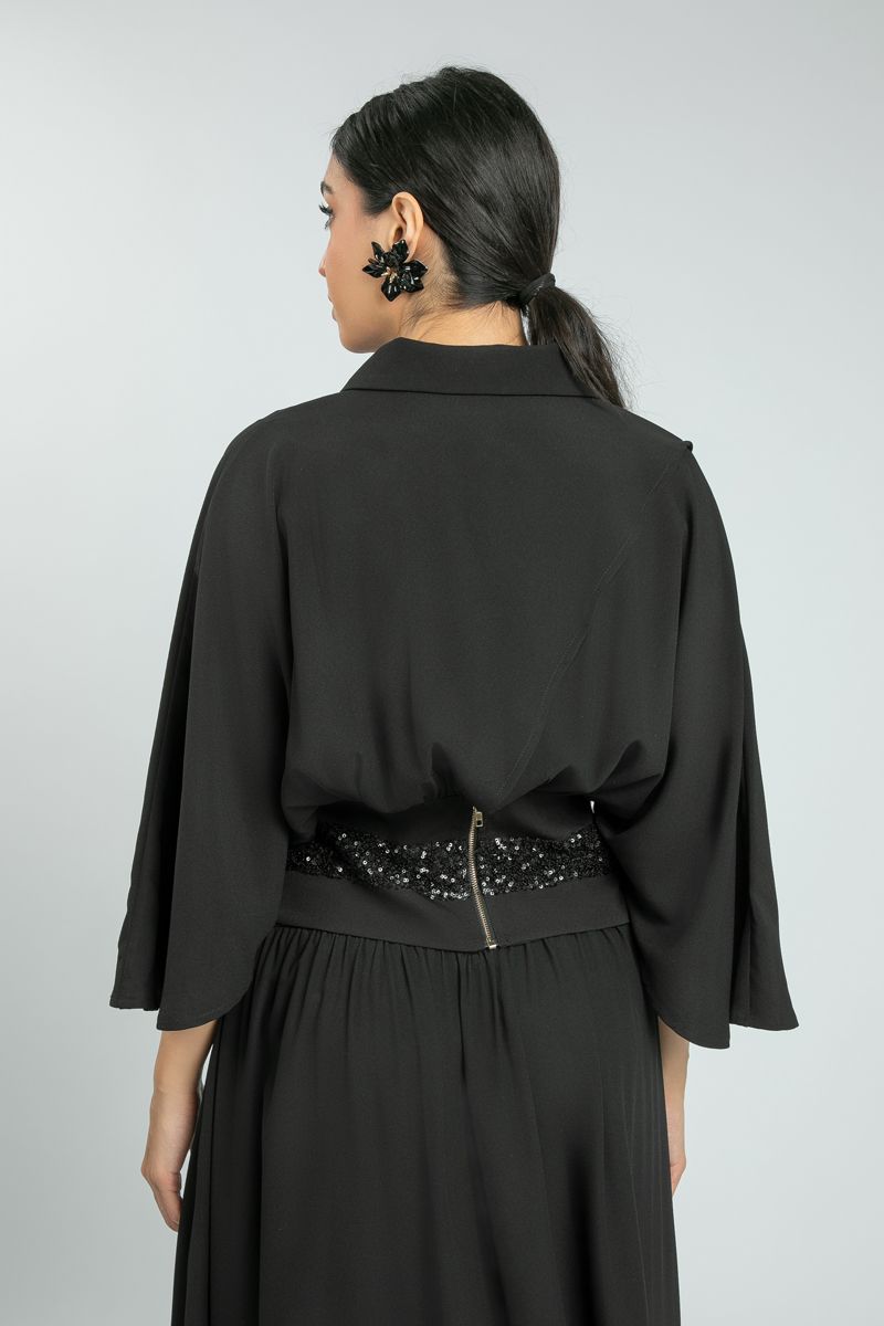 Women's Elegant Cape Sleeve Shirt top