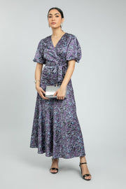 فستان نسائي ماكسي أنيق مطبّع