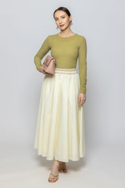 Women Maxi Skirt with Embroidery Details