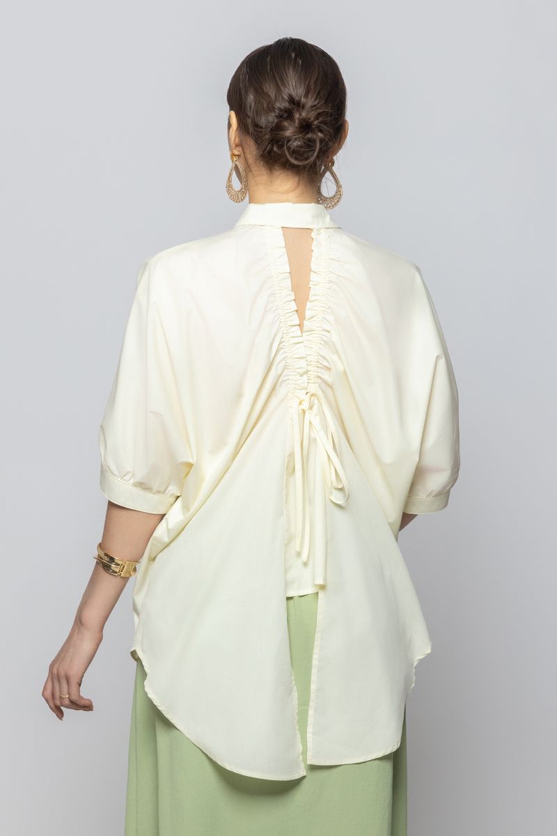 Women Three-Quarter Sleeves Unique Design Shirt Top